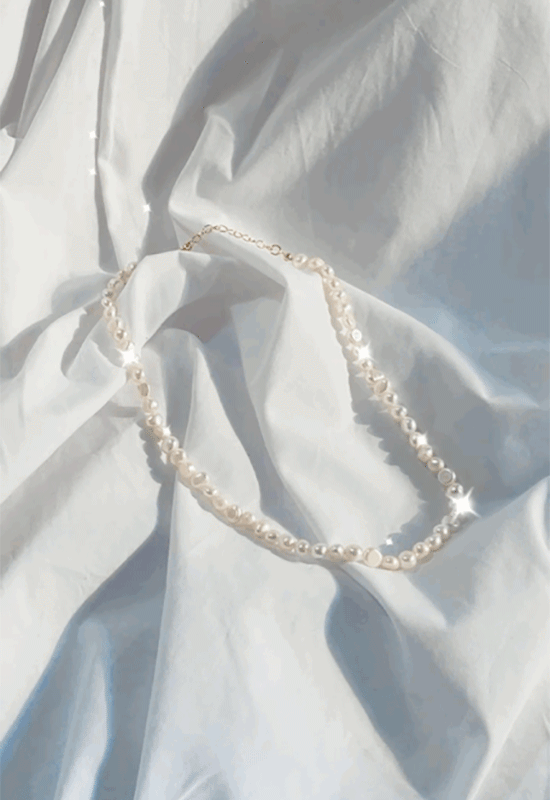워터 pearl necklace (1color)