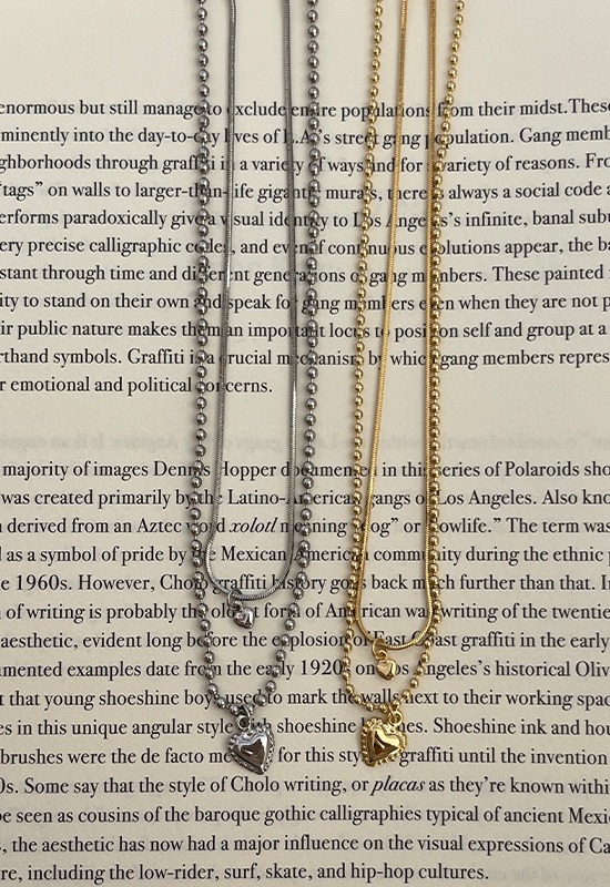 라비아 necklace set (2color)