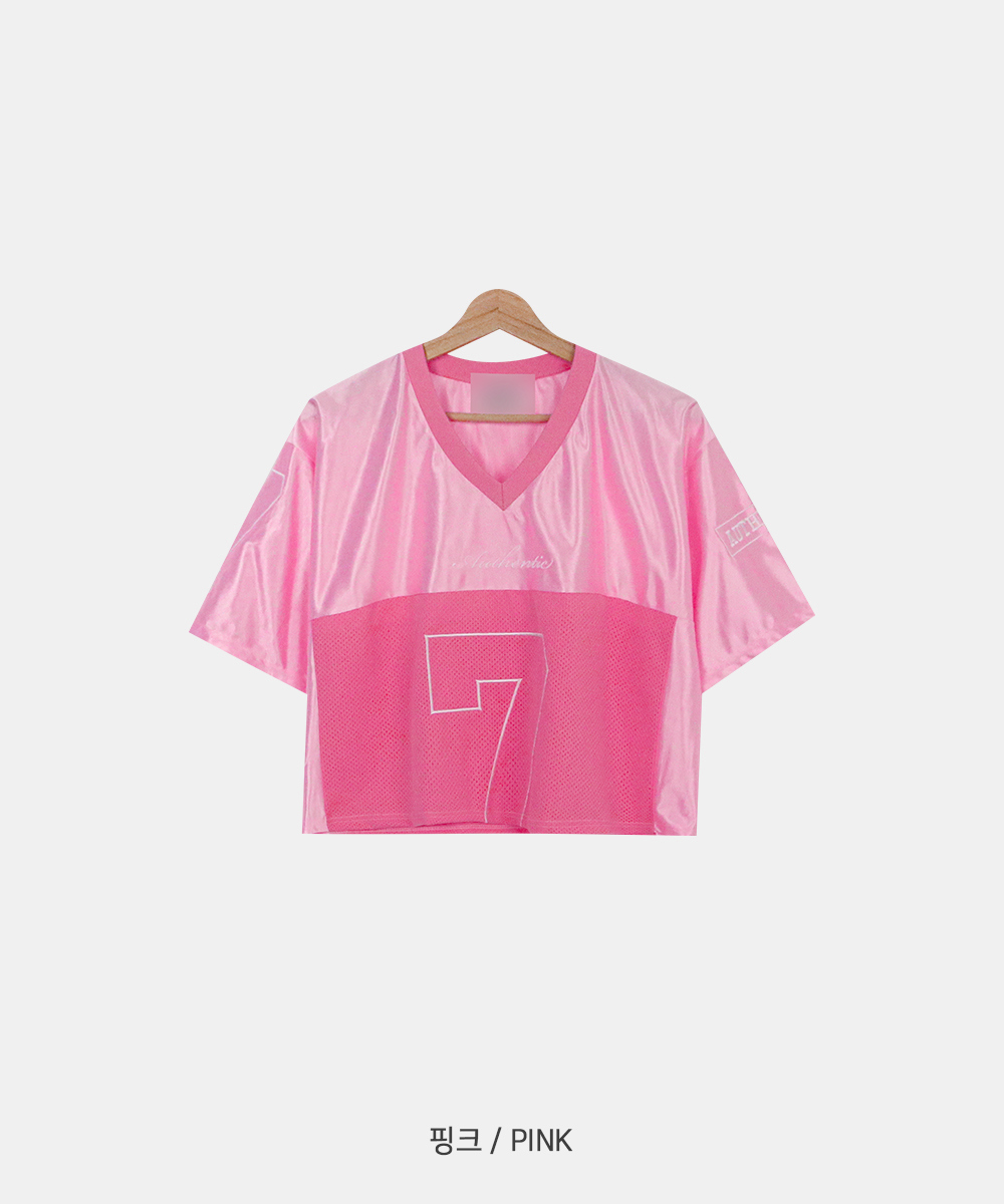반팔 티셔츠 핑크 색상 이미지-S1L30