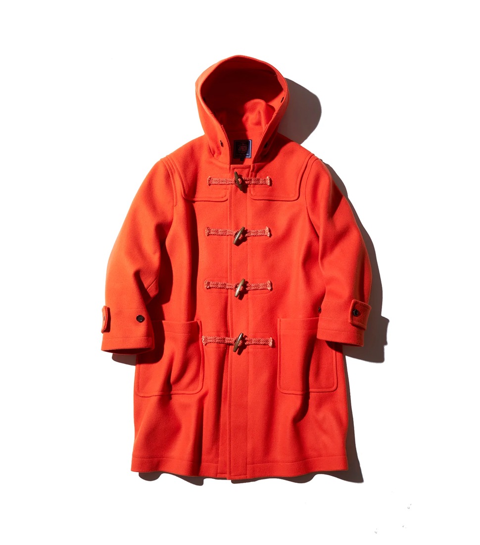 J.PRESS]1/10 HARD MELTON DUFFLE COAT 'ORANGE' - RINOSTORE