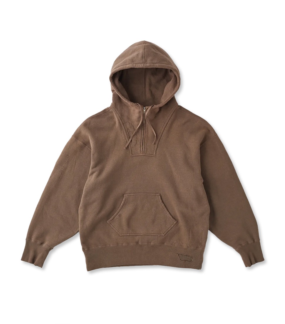 OLD JOE BRAND]PATINA COTTON SWEAT HOODIE(SCAR FACE)'MINK' - RINOSTORE