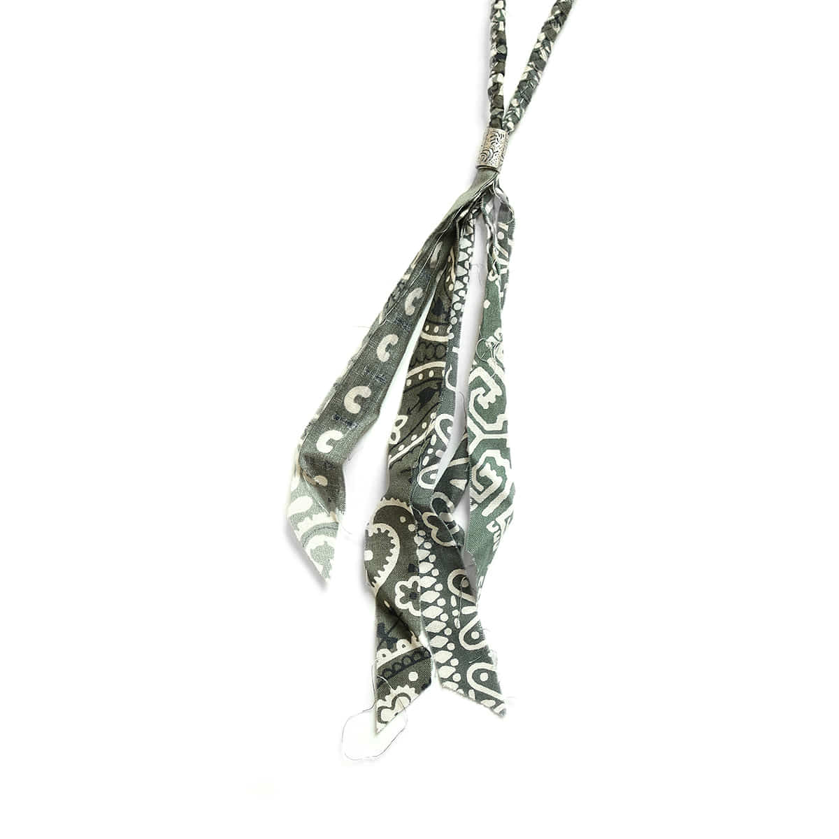 【KAPITAL】[KAPITAL] BANDANA NECKLACE 'LPU' Kapital Bandana Fringe Necklace, Sax – Glasswing