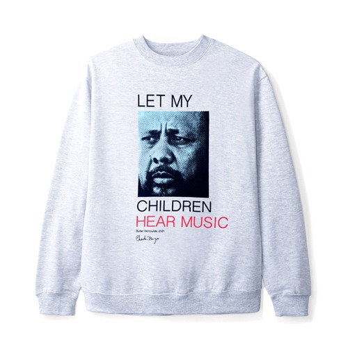 Buttergoods x Charles Mingus Let My Children Hear Music Crewneck - Heather Grey