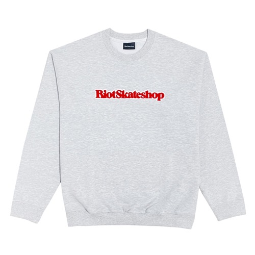 Logo Boucle Crewneck - Ash Grey