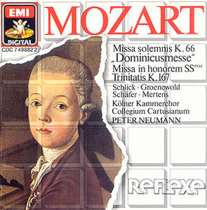 [중고] Peter Neumann / Mozart: Missa KV.66 &amp; 167 (수입/cdc7498822)