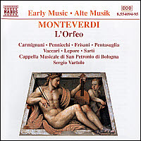 Sergio Vartolo / Monteverdi : L&#039;Orfeo (수입/미개봉/2CD/855409495)