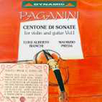 [중고] Luigi Alberto Bianchi / Paganini : Centone Di Sonate For Violin And Guitar Vol.1 (수입/cds148)