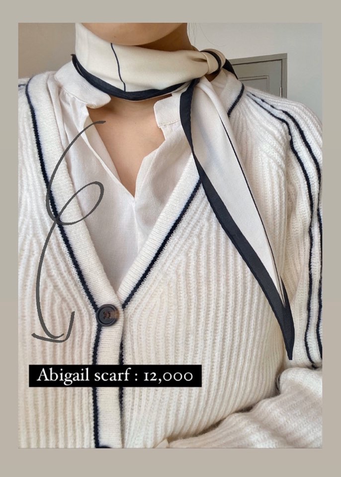 Abigail scarf ( 아비가일 스카프 ) / 당신을 우아하게 만들어주어요.