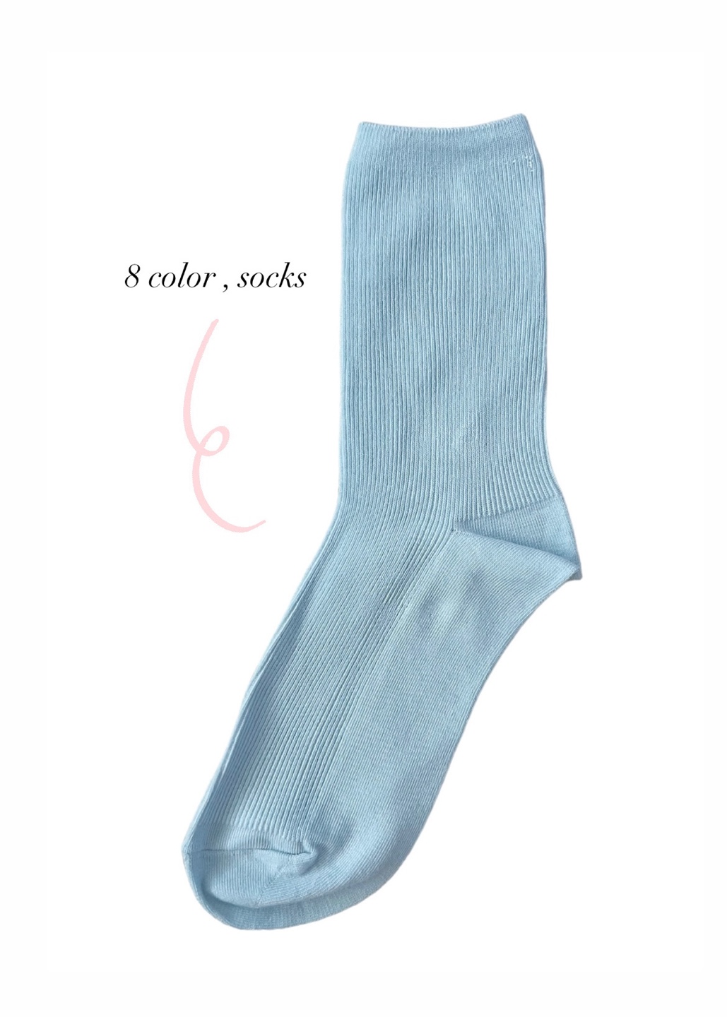 8 Color , socks ( 8가지 컬러의 양말 )