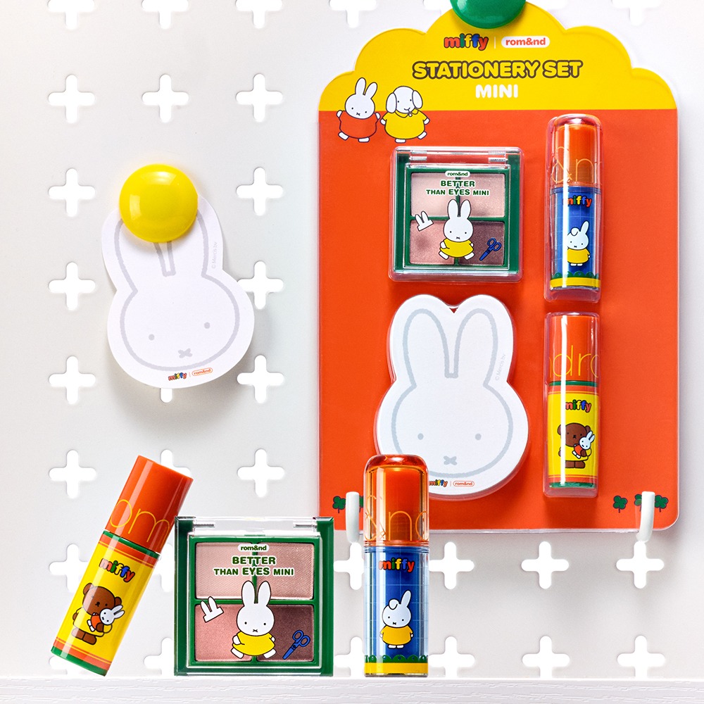 Stationery 4-piece set (2 types of tint + eyes + rice cake memo)