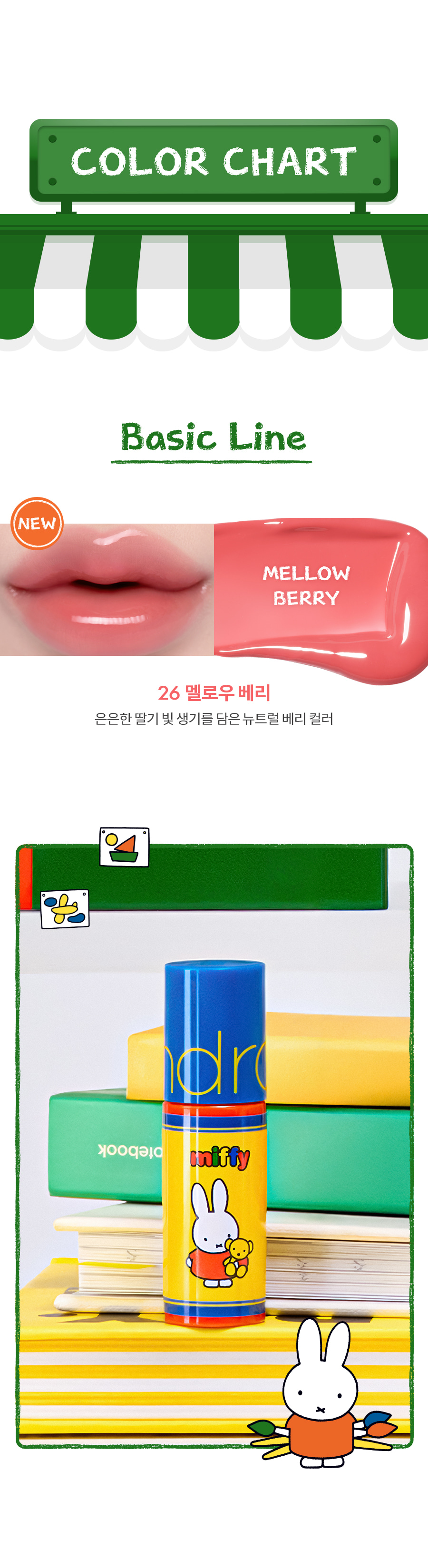 ROM&ND x Miffy Glasting Color Gloss MINI