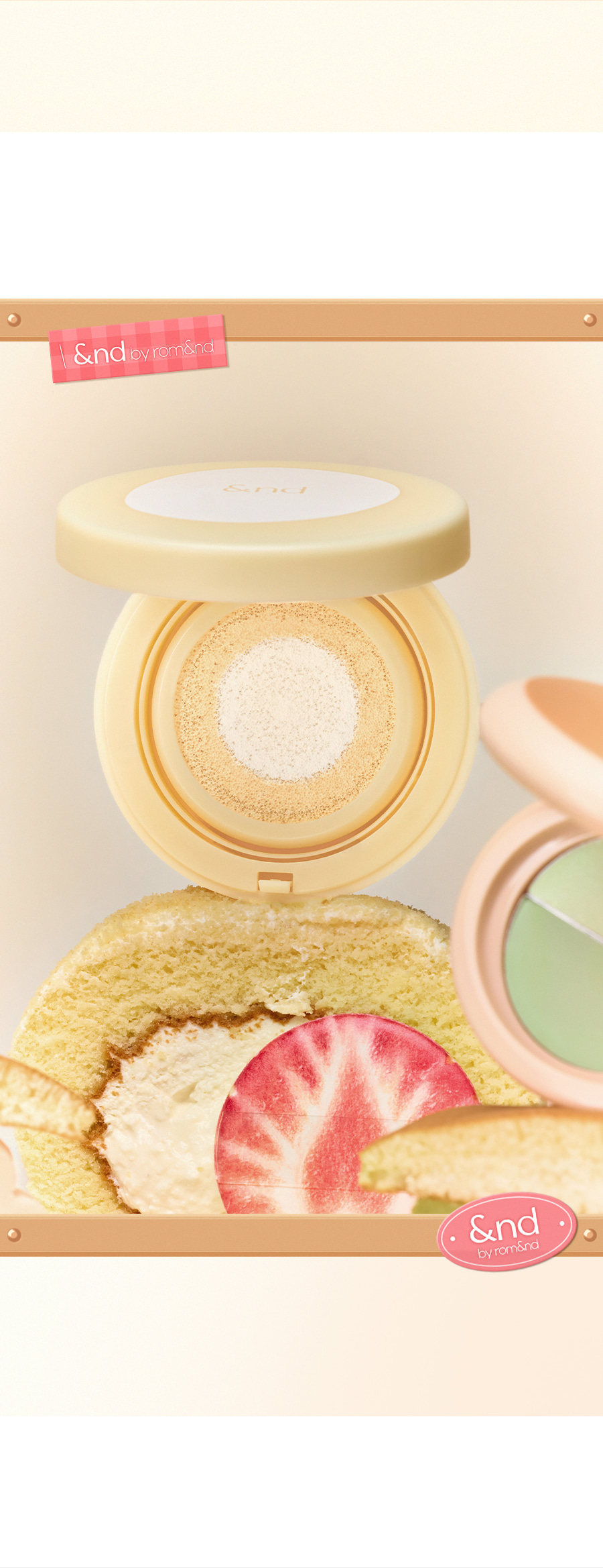 &by ROM&ND Roll Cake Tone-up Sun Cushion SPF50+