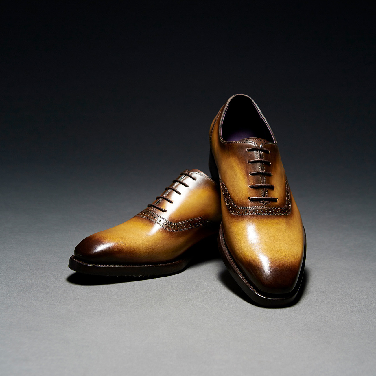 [Custommania X The shuri] PATINA PLAIN TOE OXFORD OFR No.490