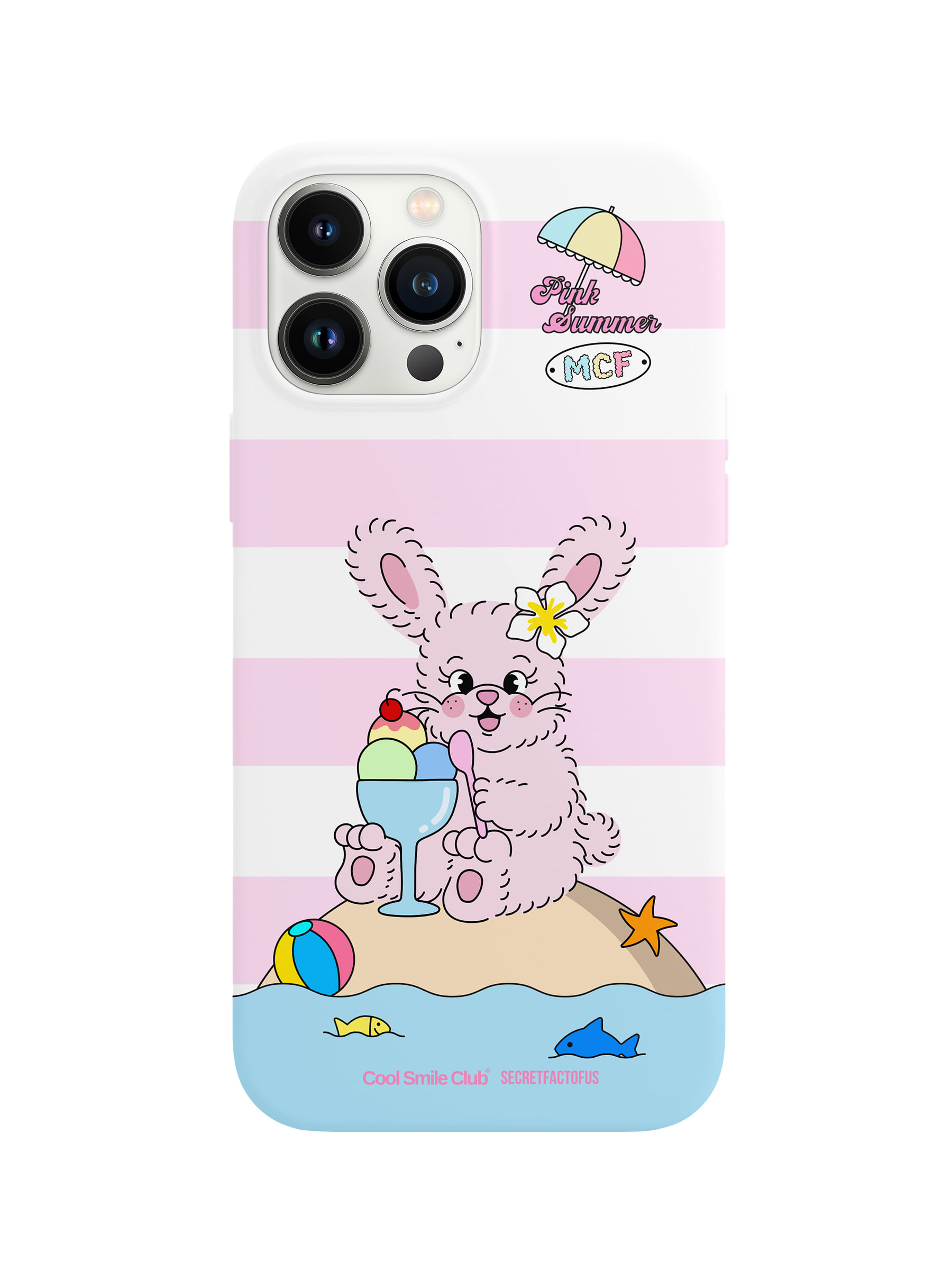 [Moongchi] PINKKI BEACH HARD CASE