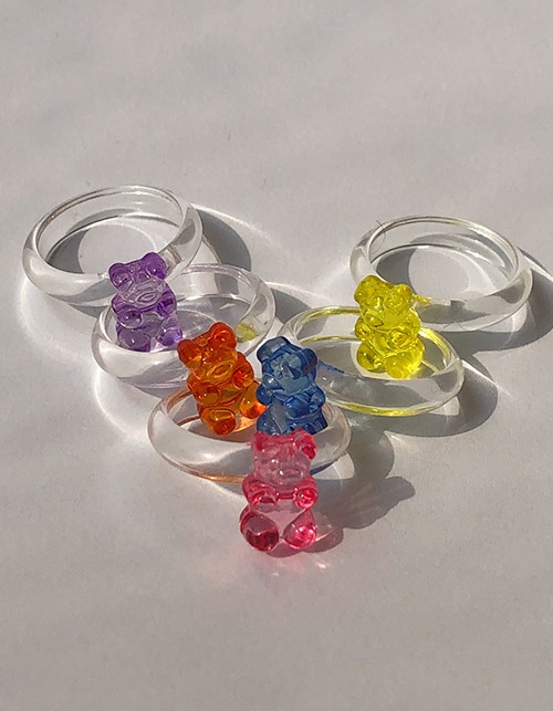 HARIBO bear jelly ring (yellow)