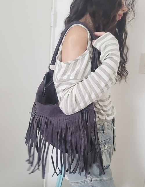 tassel shoulder bag (5 colors)