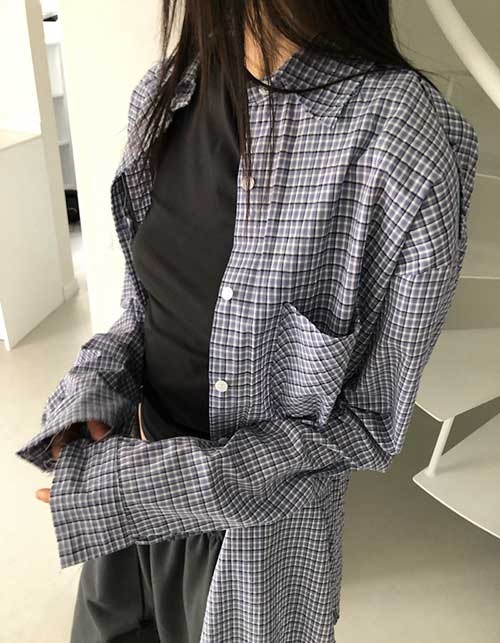 tomboy check shirt (2colors)