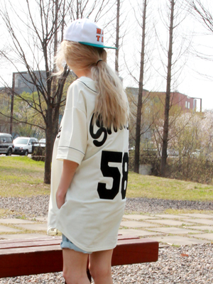 baseball long T (2color)