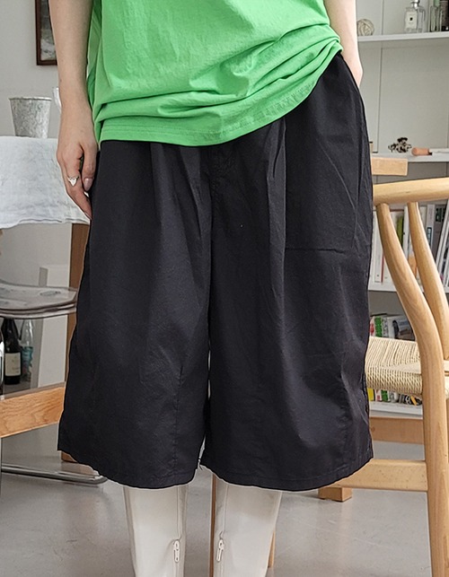 cotton balloon Bermuda pants (3 colors)