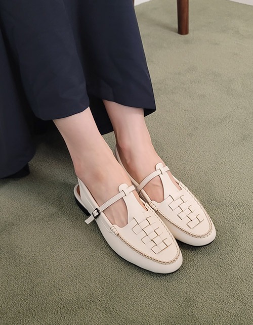 woven flat shoes (3 colors)