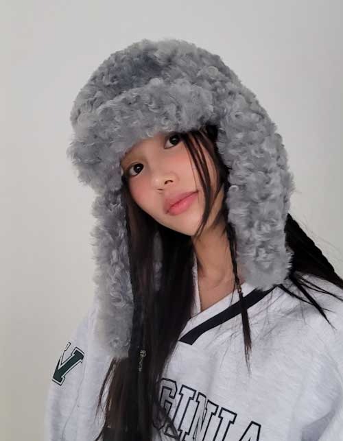 puppy fur hat(2colors)