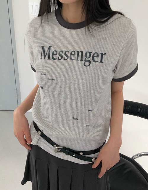 Messenger Tee(2colors)