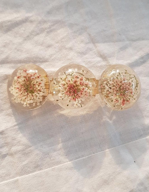 [HAND MADE] clover flower antique hairpin