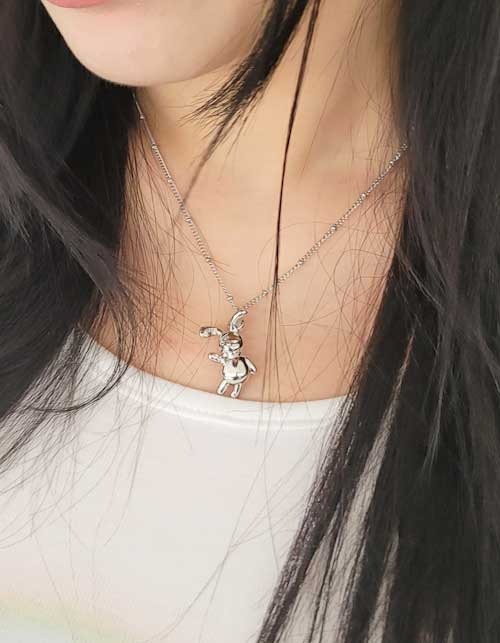 rabbit  necklace