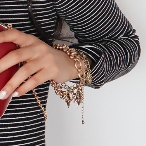 antique fruit/leaves bracelet