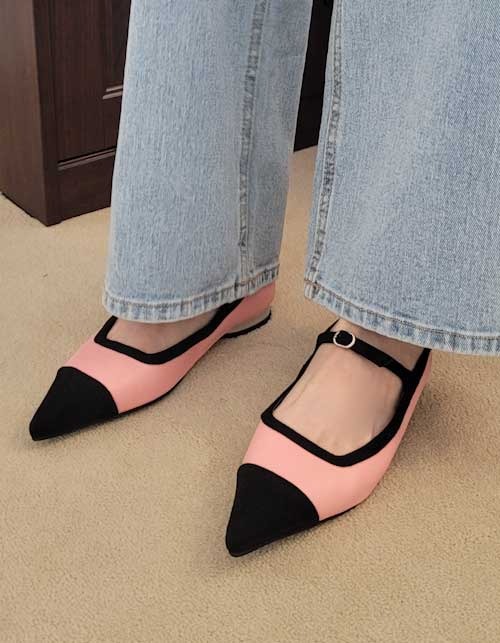 center strap stilletto shose(3 colors)