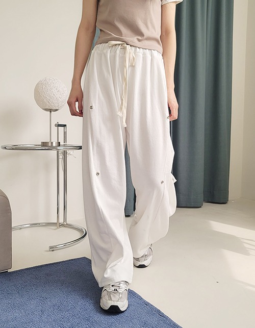 ddo ddo button wide pants (2 colors)