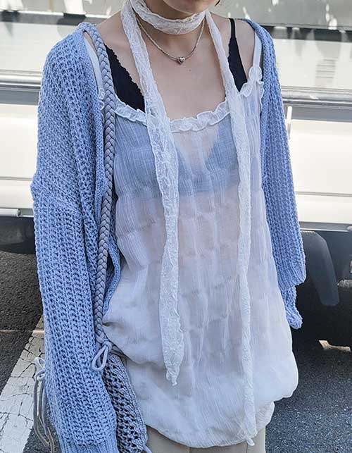 lace long scarf (3colors)