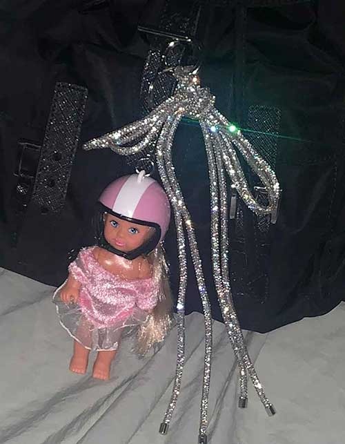 bling chain +barbi keyring(2type)