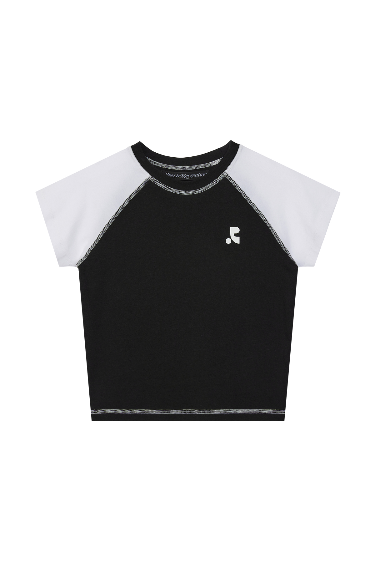 RAGLAN CROP TOP - BLACK - rest and recreation