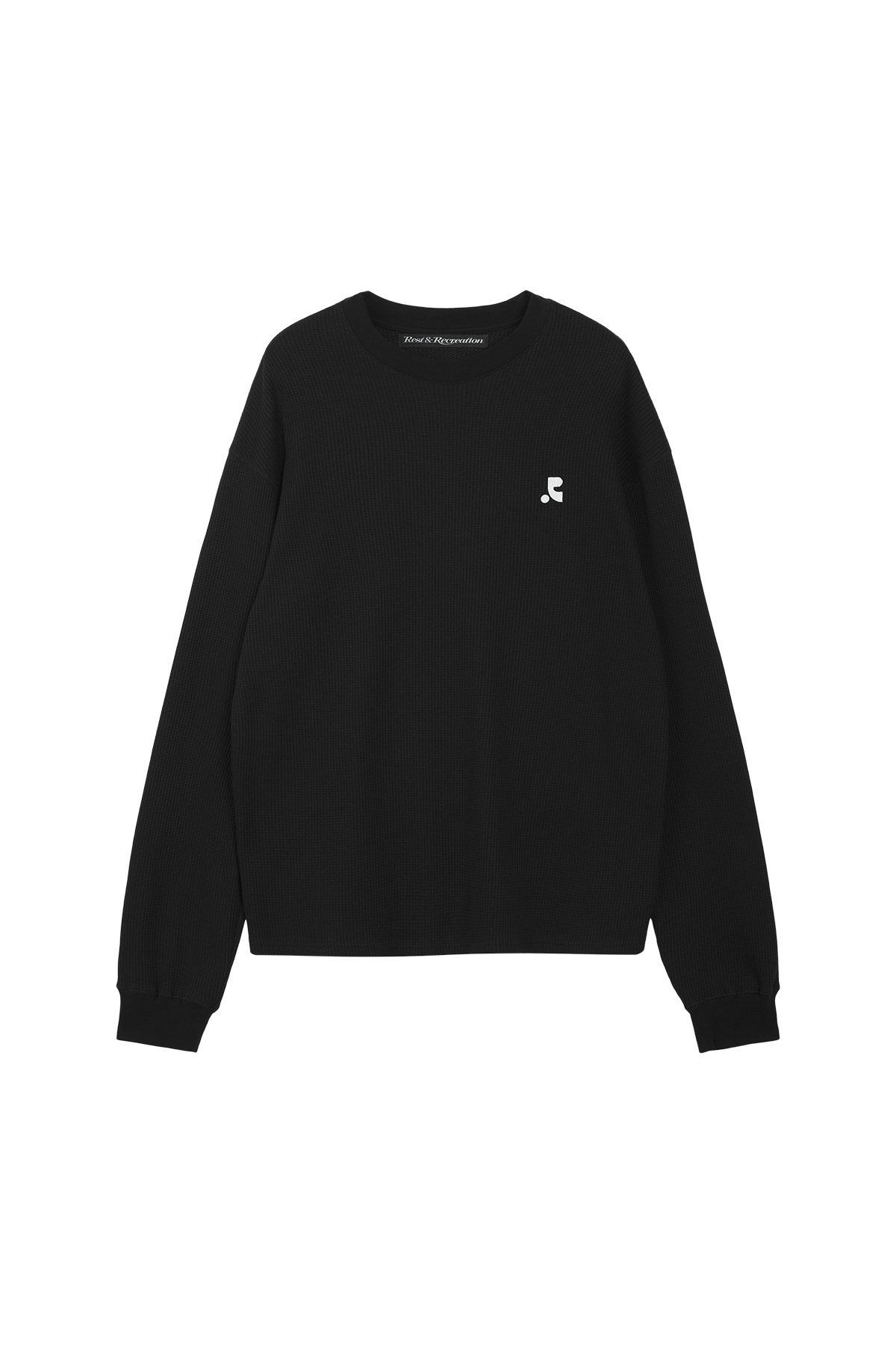 スウェット・トレーナー Rest & Recreation OVERSIZED WAFFLE CREWNECK T-SHIRT 4BFK991 REST & RECREATION 2412 OVERSIZED WAFFLE CREWNECK T-SHIRT