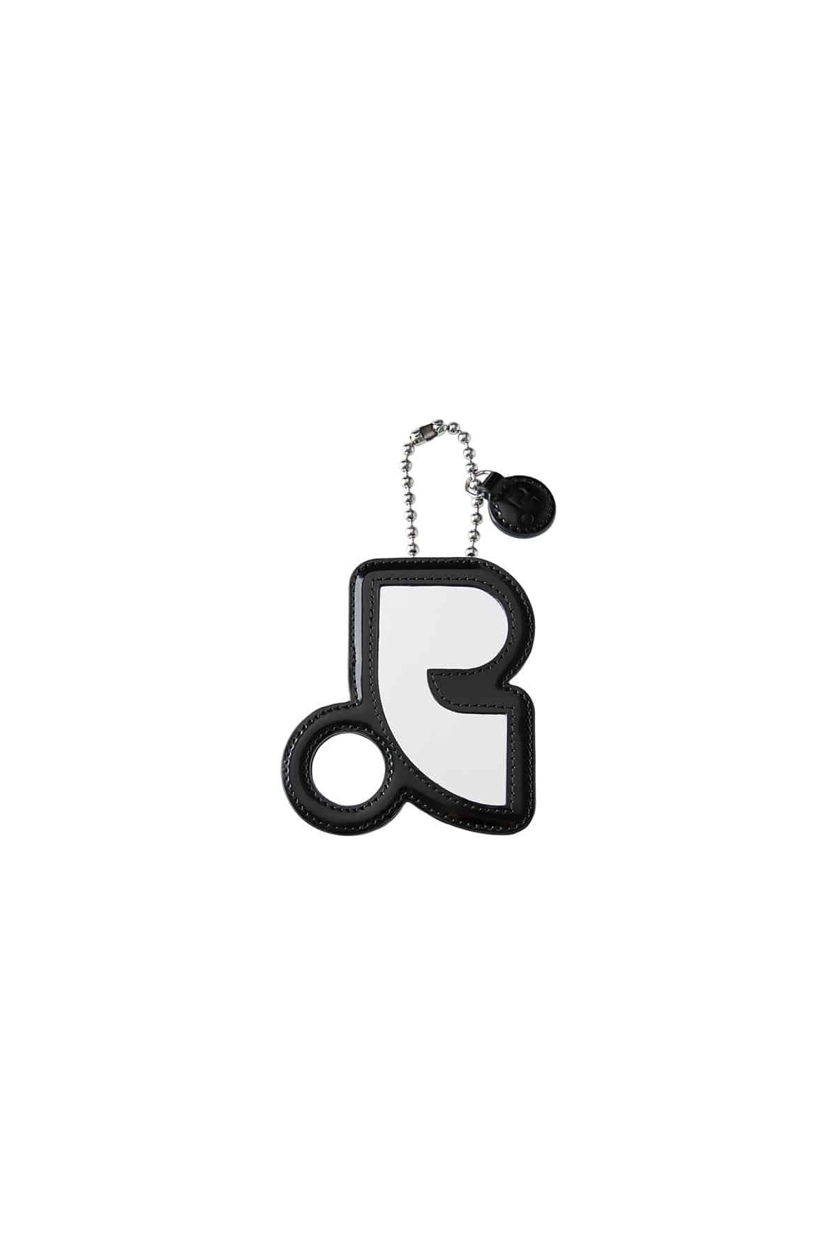 MIRROR CARD HOLDER KEYRING - BLACK - rest and recreation