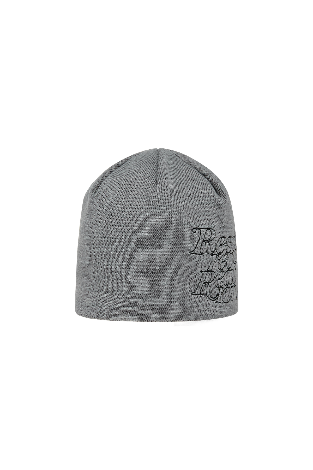 【Rest&Recreation】韓国人気★ STITCH LOGO BEANIE STITCH LOGO BEANIE - CHARCOAL - rest and recreation
