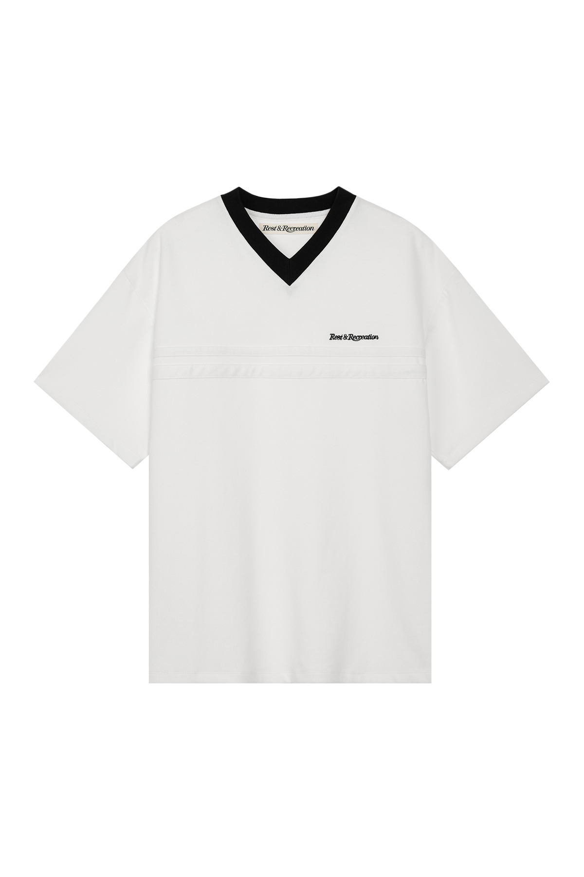 COLORATION JERSEY TOP - WHITE - rest and recreation