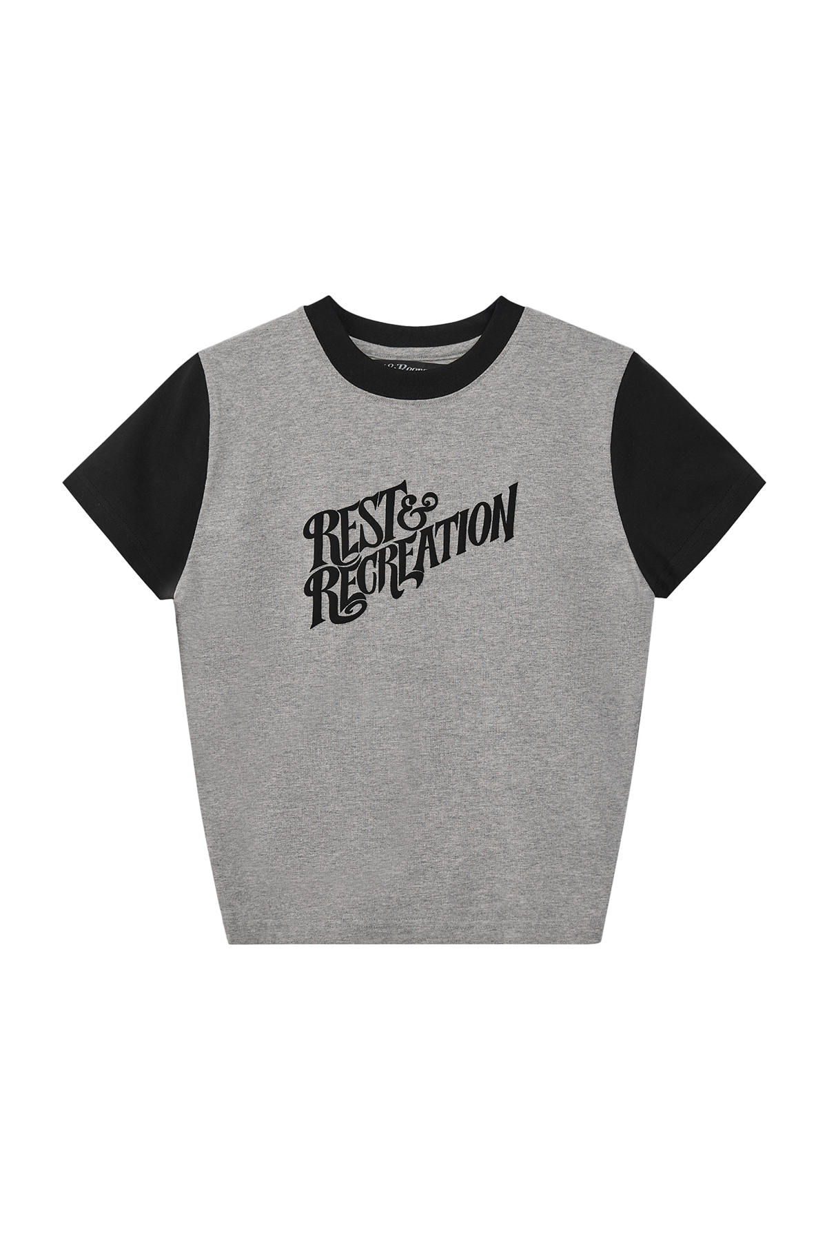 【Rest & Recreation】 WAVE LOGO COLORATION T-SHIRT / 追跡付 WAVE LOGO COLORATION T-SHIRT - GREY - rest and recreation