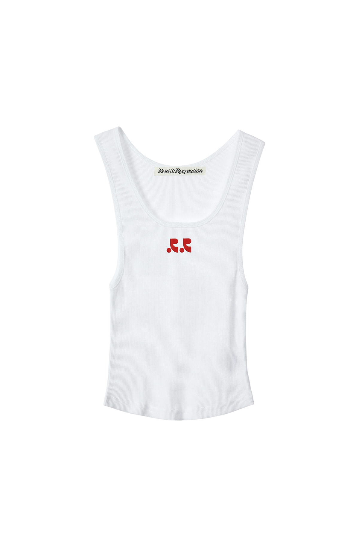 トップス rest&recreation pr logo sqare necktop rest&recreation pr logo sqare necktop