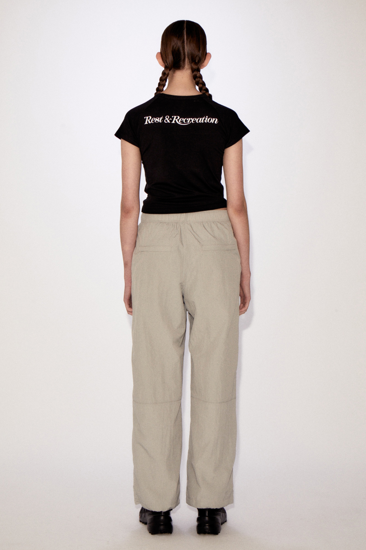 RR NYLON JOGGER PANTS - LIGHTGREY - rest and recreation