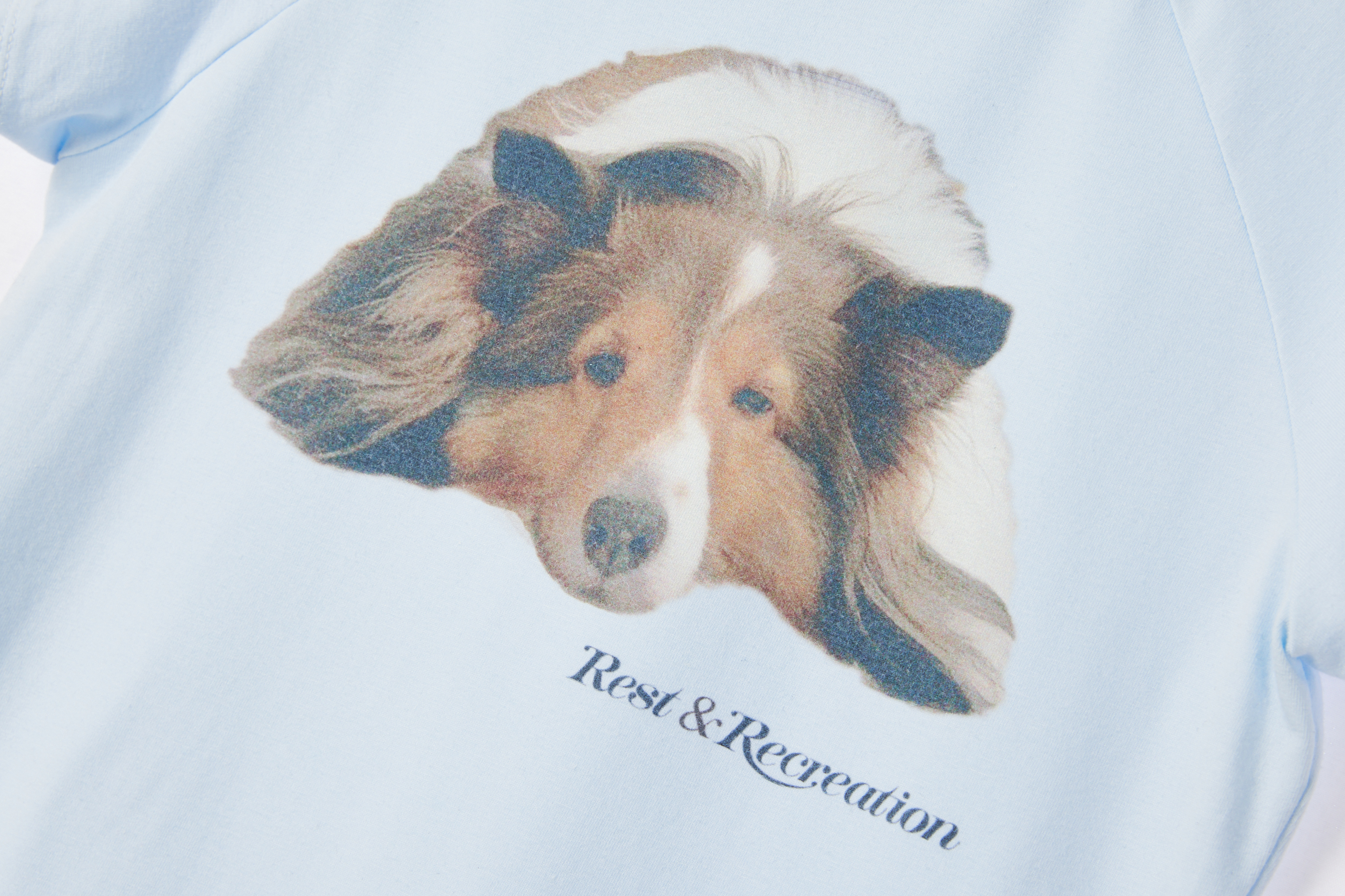 RIRI CROP T-SHIRT - SKY BLUE - rest and recreation