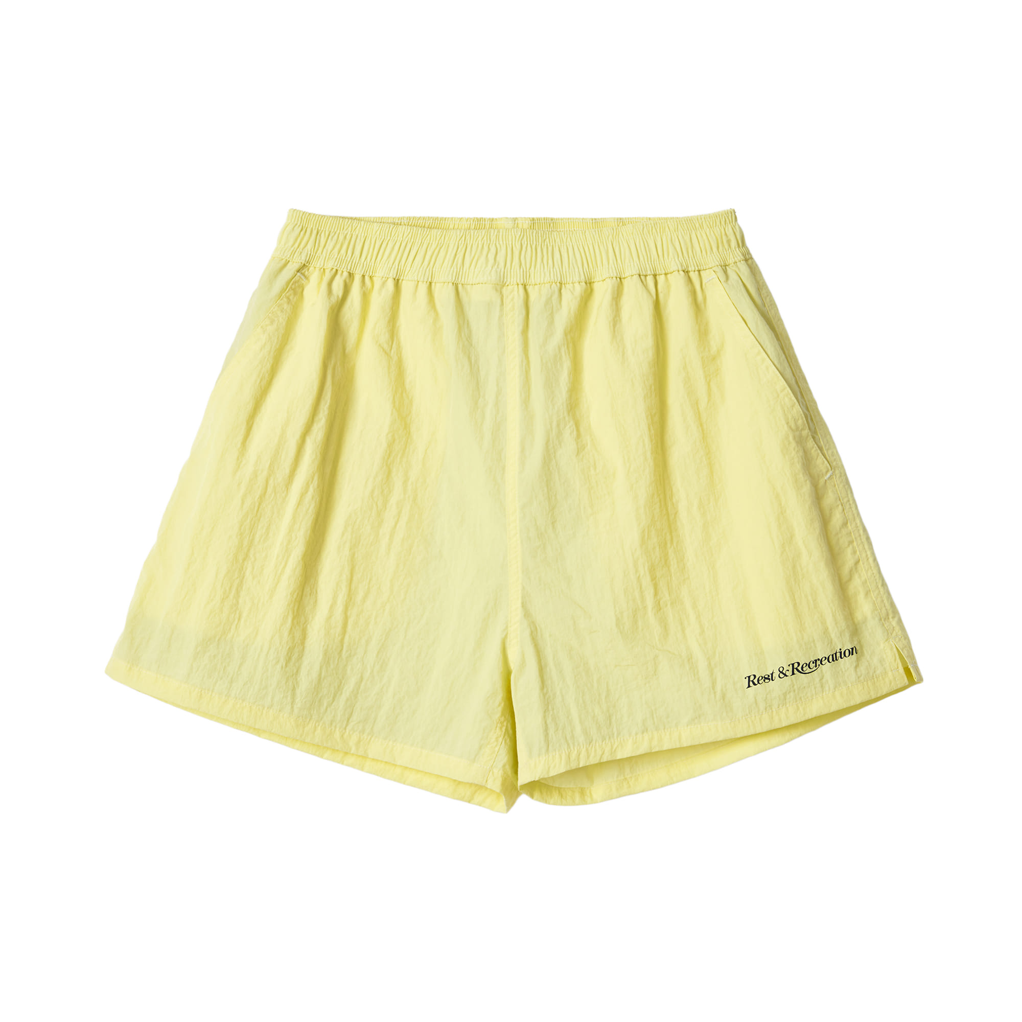 【韓国 Rest & Recreation】RR LOGO NYLON SHORTS RR LOGO NYLON SHORTS - YELLOW - rest and recreation