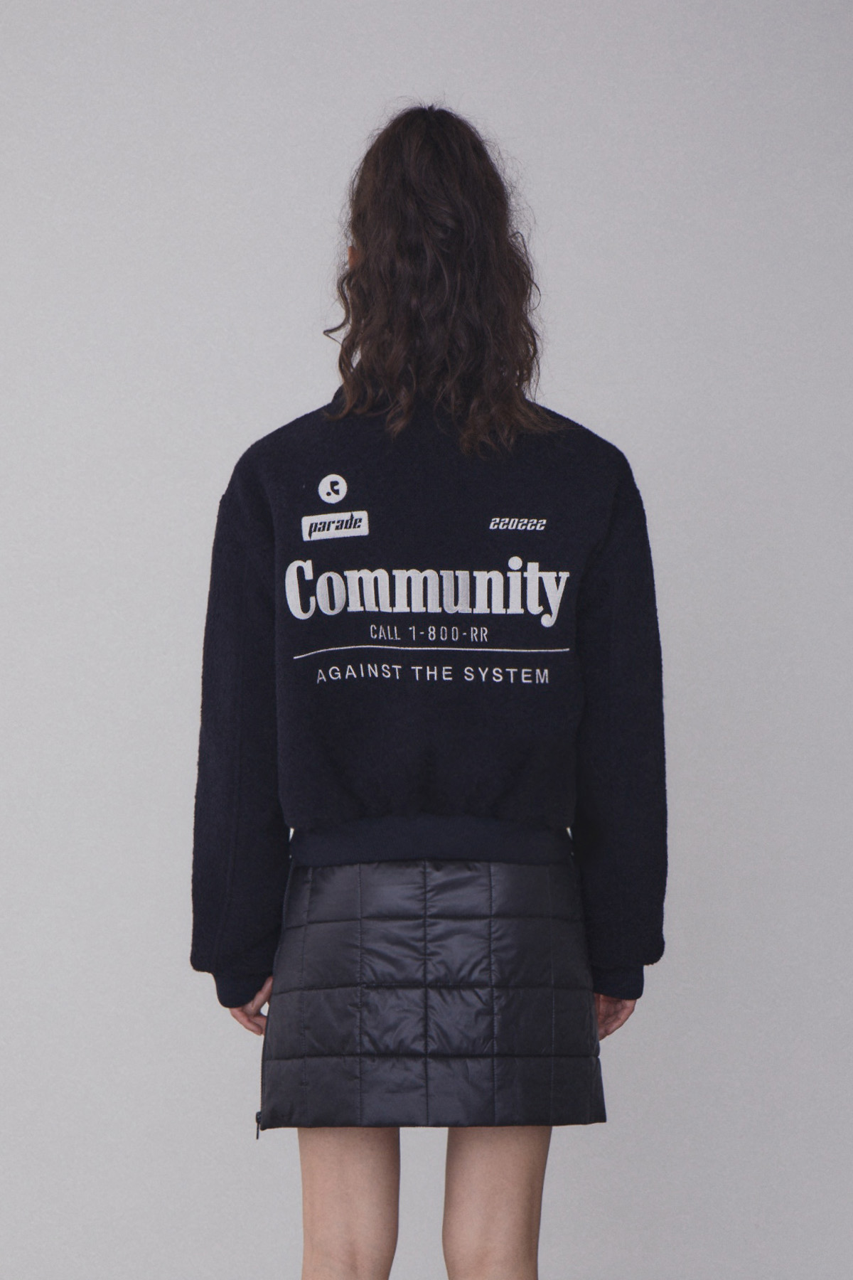 RR COMMUNITY BOMBER JACKET - NAVY - rest and recreation