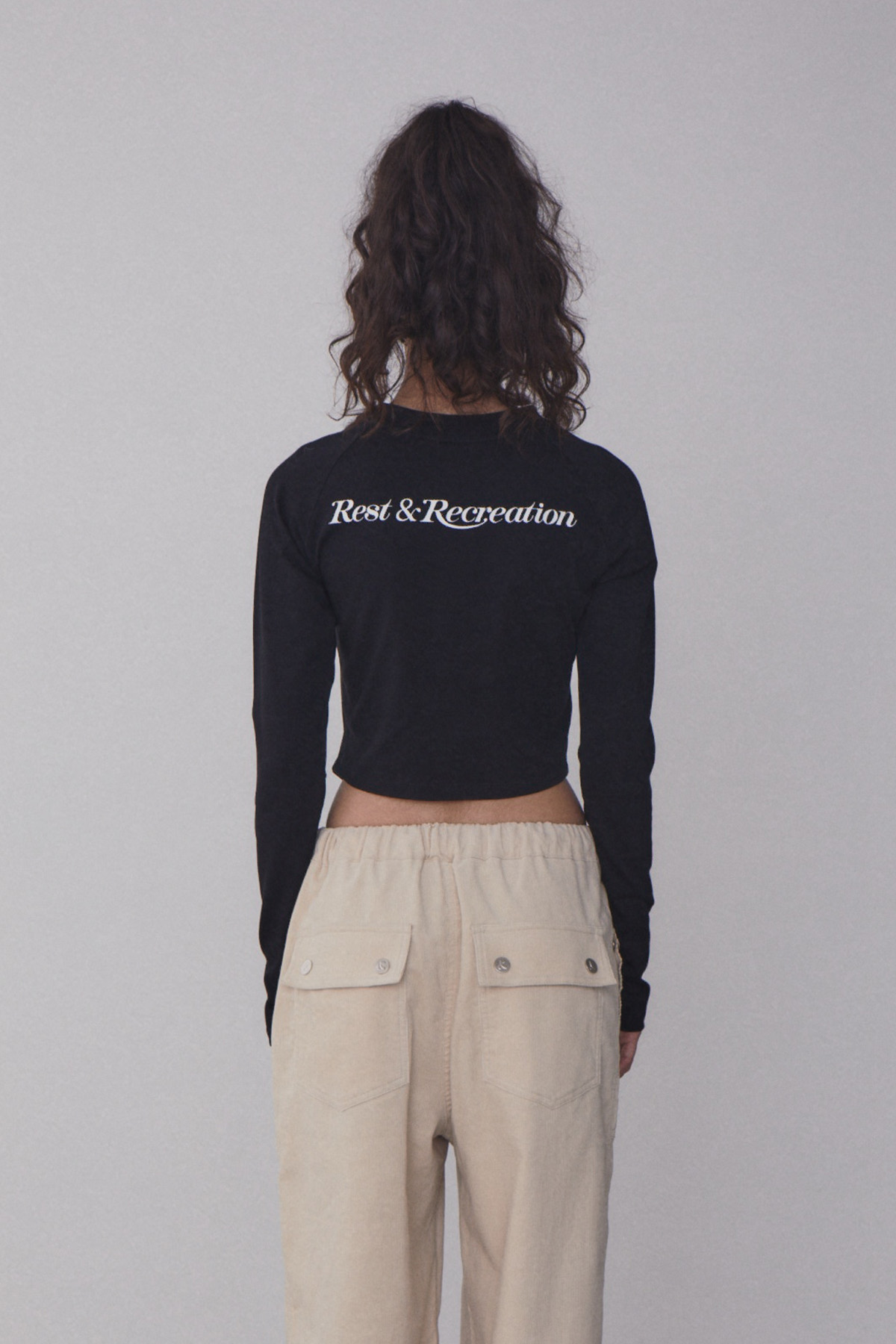 RR ARROW POINT LONG SLEEVE T-SHIRT - BLACK - rest and recreation