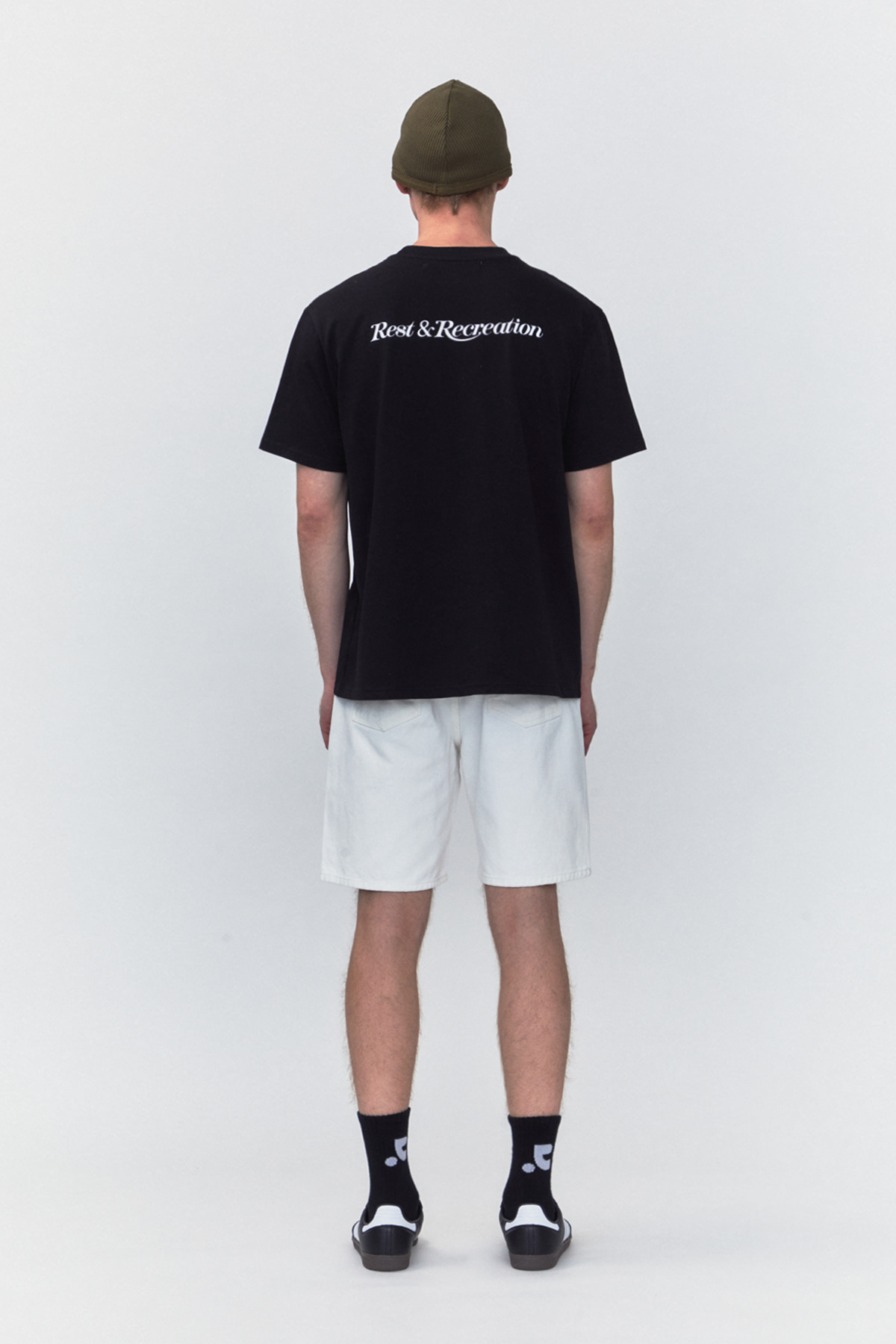 RR DENIM SHORTS - WHITE - rest and recreation