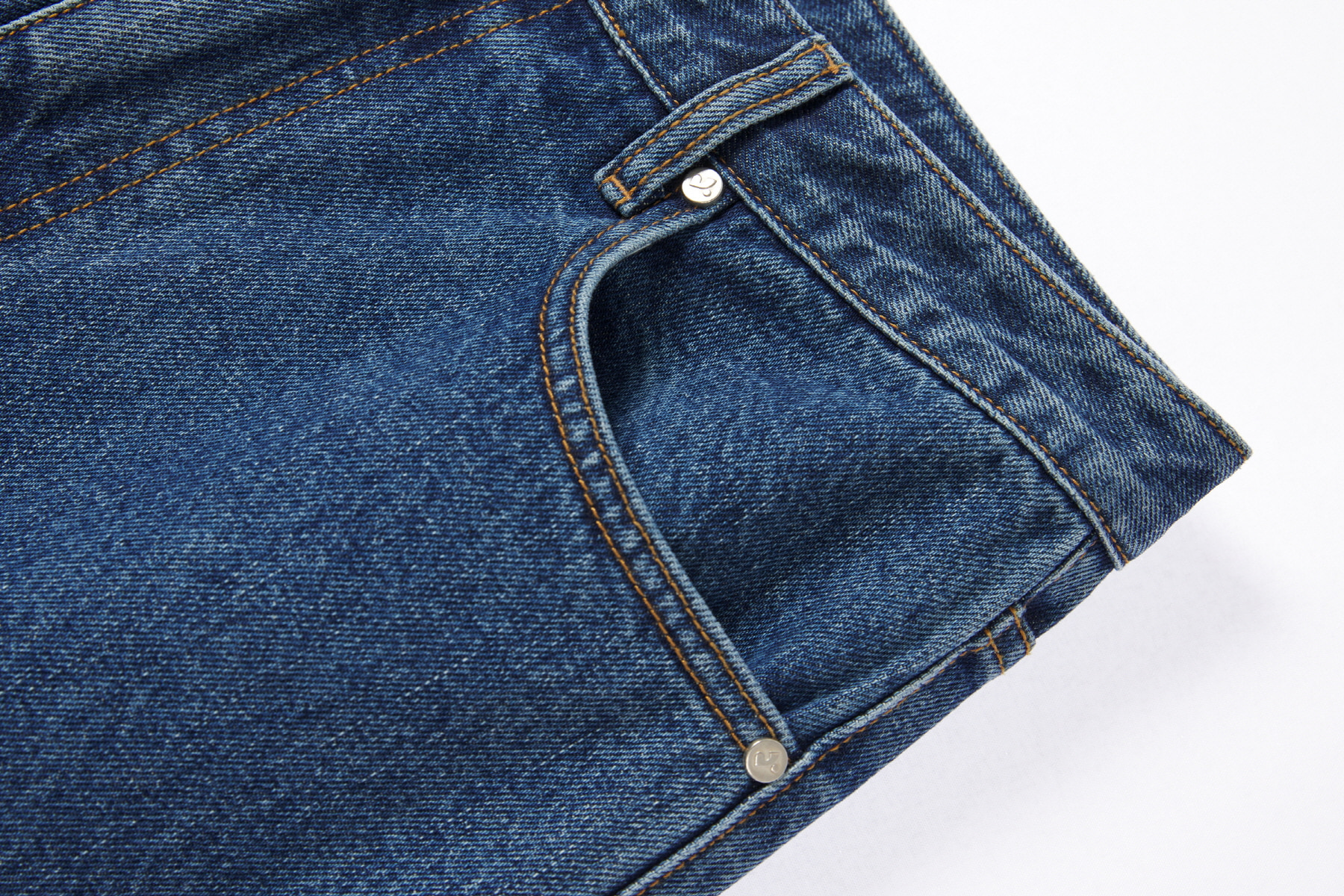 ★韓国人気★Rest & Recreation★RR LOGO WIDE JEANS RR WIDE JEANS - BLUE - rest and recreation