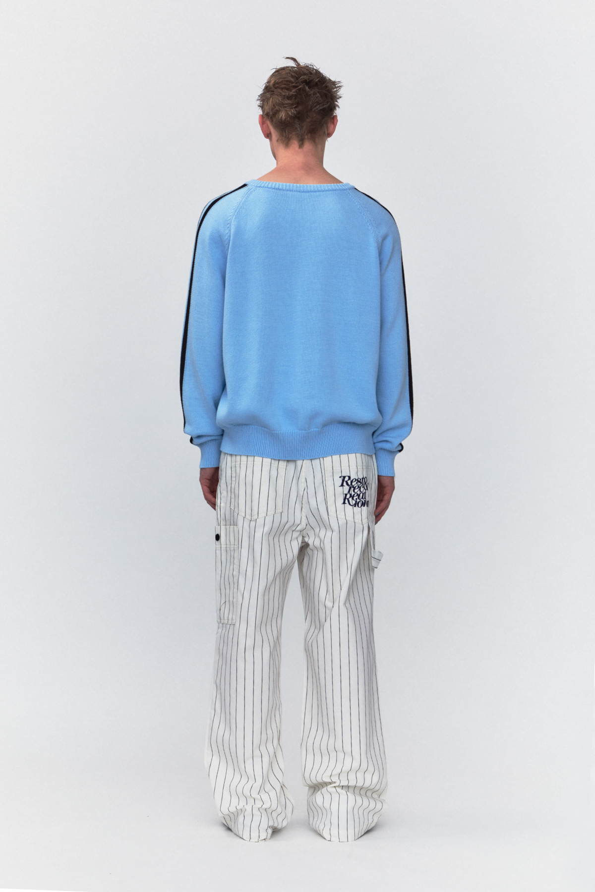 RR STRIPE CARPENTER PANTS - IVORY - rest and recreation