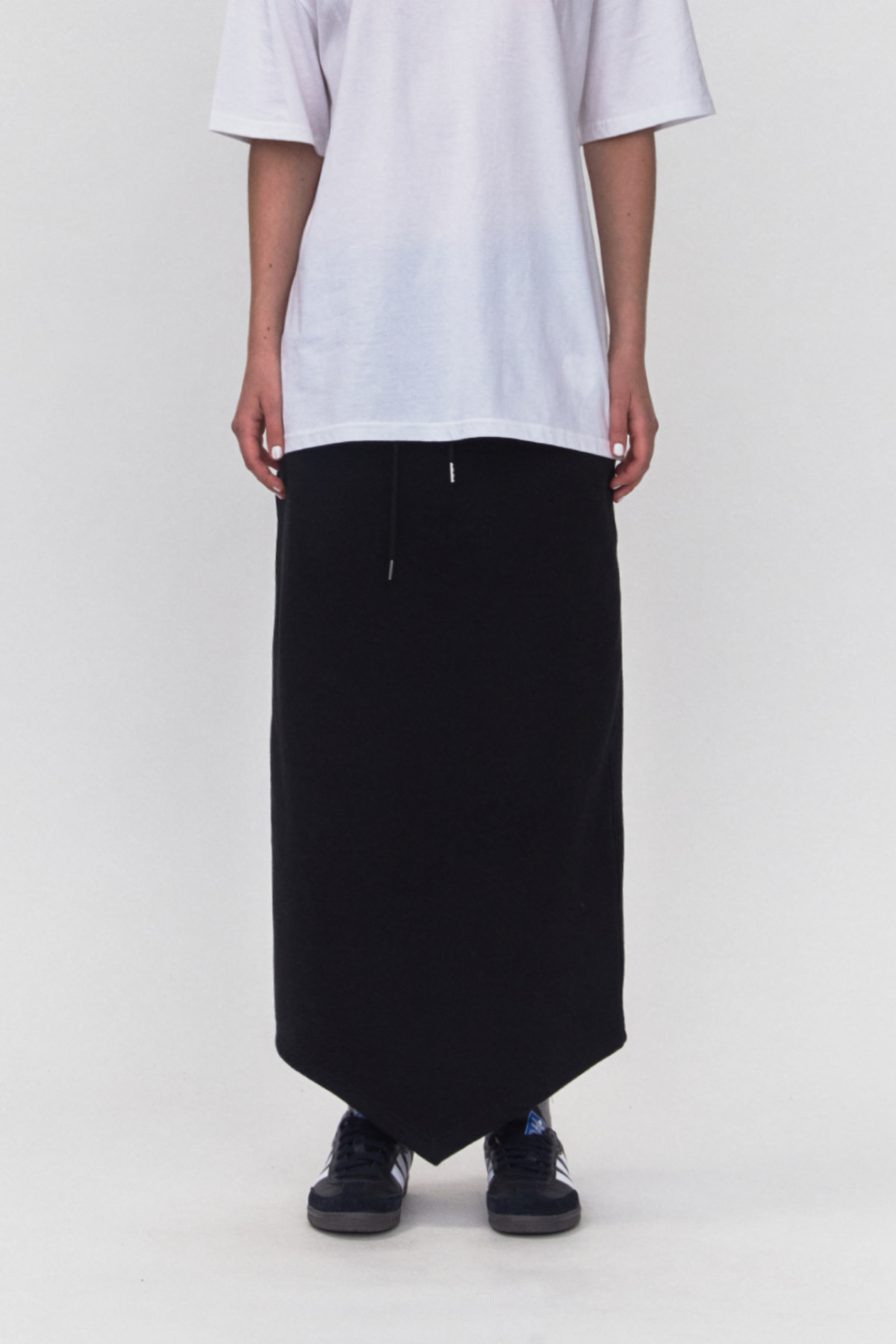 【REST&RECREATION】 RR ARROW POINT LONG SKIRT RR ARROW POINT LONG SKIRT - BLACK - rest and recreation