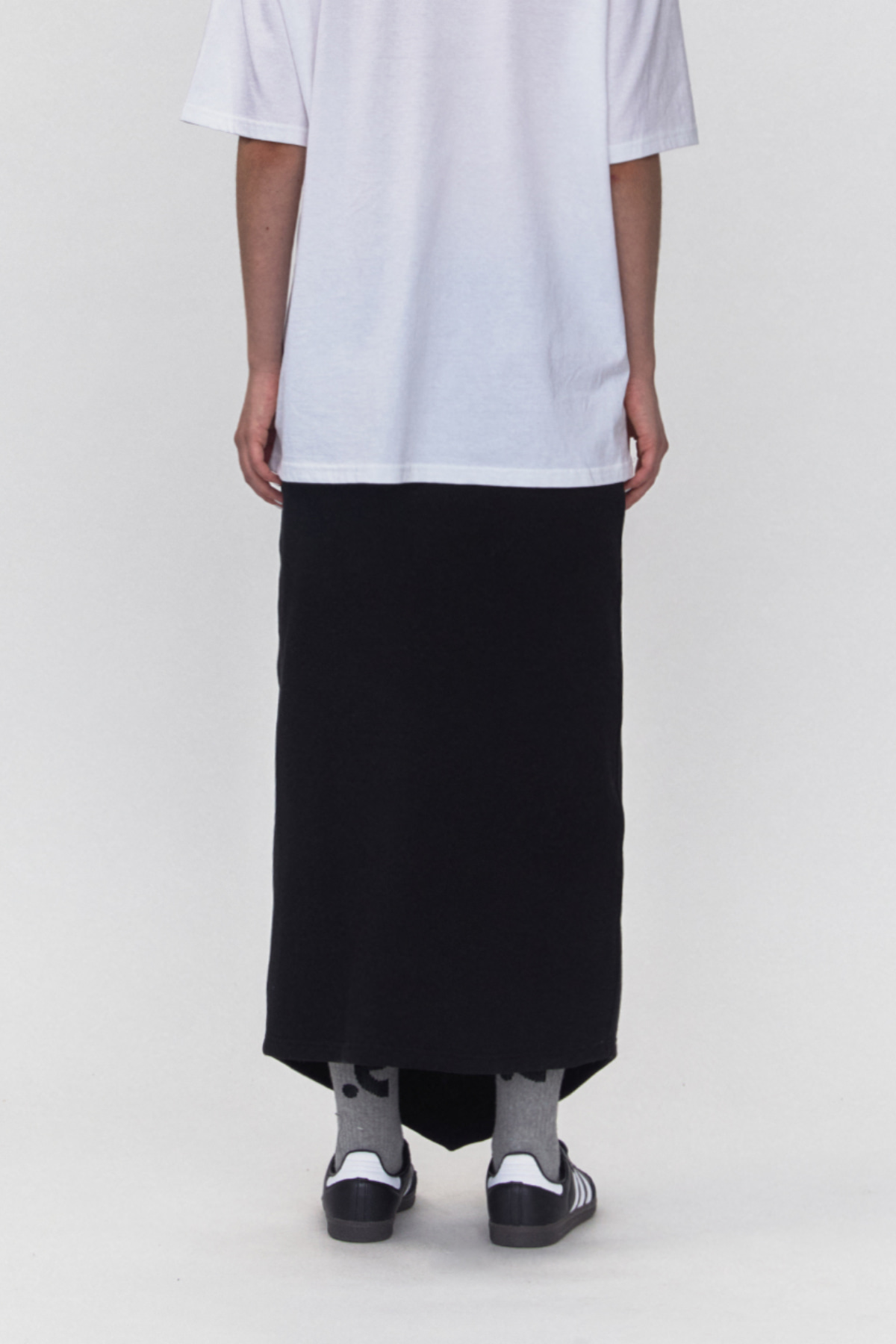【REST&RECREATION】 RR ARROW POINT LONG SKIRT Rest & Recreation RR Arrow Point Long Skirt - Black